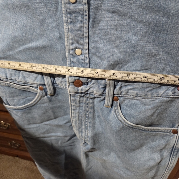 NWT Wrangler Classic Blue Denim Maxi Dress - Picture 6 of 8